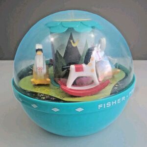 Fisher Price 165 Roly Poly Chime Ball - Horses and Swans - 1966 Vintage